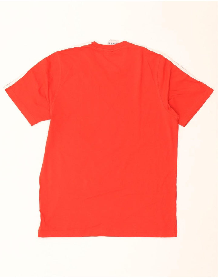 Adidas Herre T-Shirt Top UK 40/42 Medium Rød