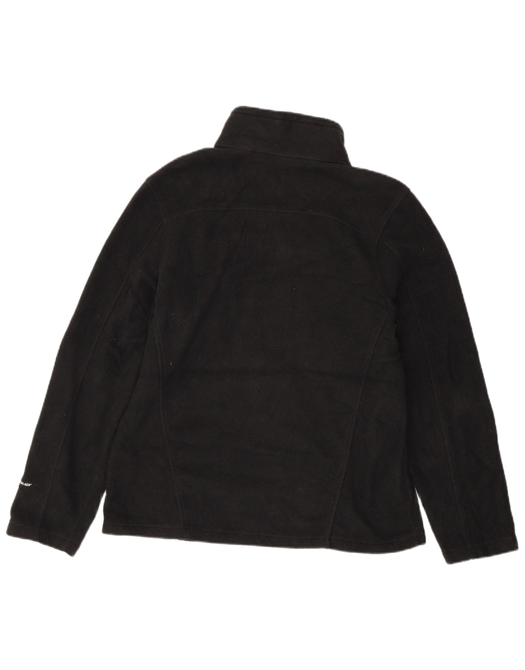 Eddie Bauer Mens Zip Neck Fleece Jumper Medium Black Polyester