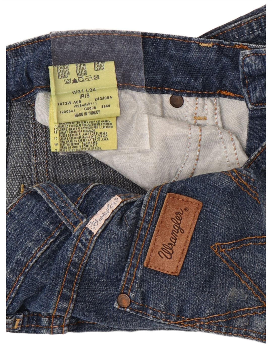 Wrangler Mens Iris Denim Shorts W31 Medium Blue Cotton