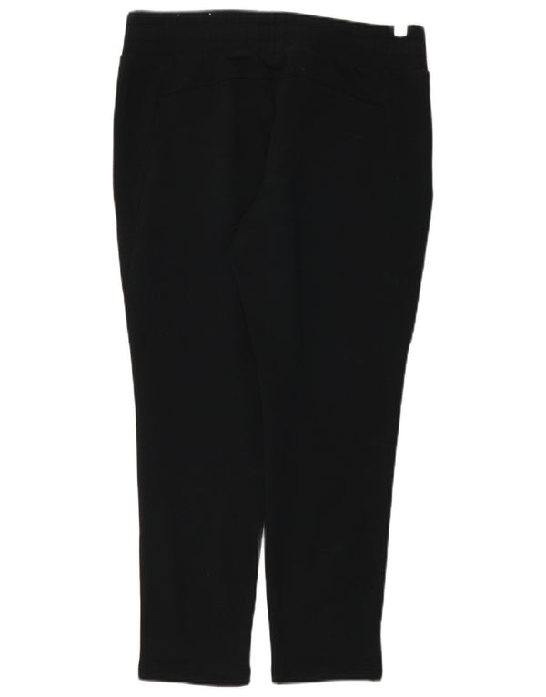 Puma Womens Crop Graphic Leggings UK 12 Mittelschwarze Baumwolle