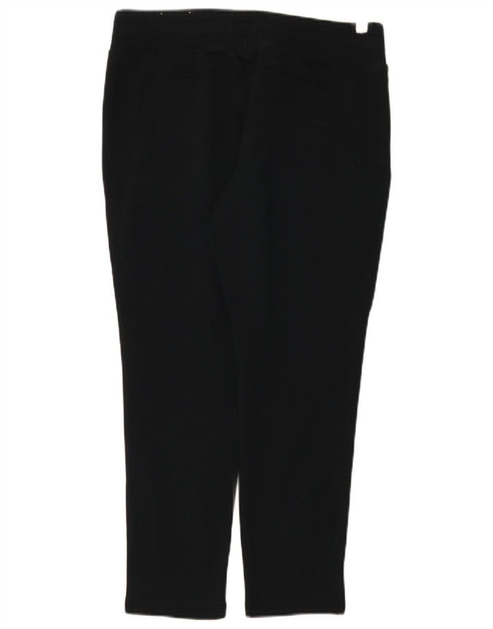 Puma Womens Crop Graphic Leggings UK 12 Medium Black Cotton