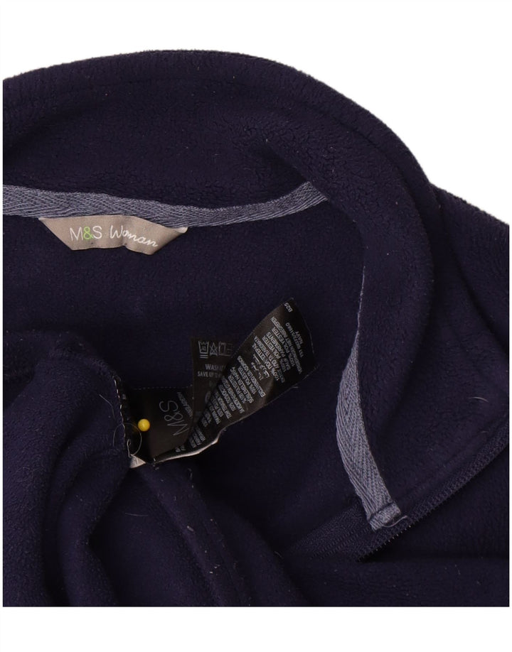 Marks & Spencer Womens Fleece Gilet UK 18 XL Navy Blue Polyester