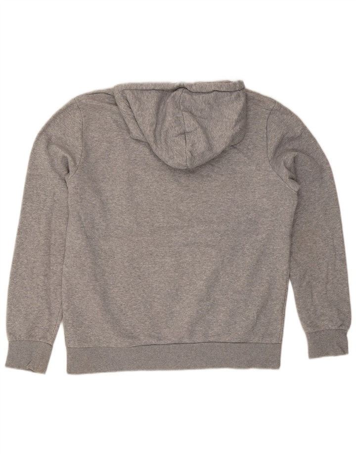 Jack & Jones Mens Hoodie Jumper Large Grey Cotton