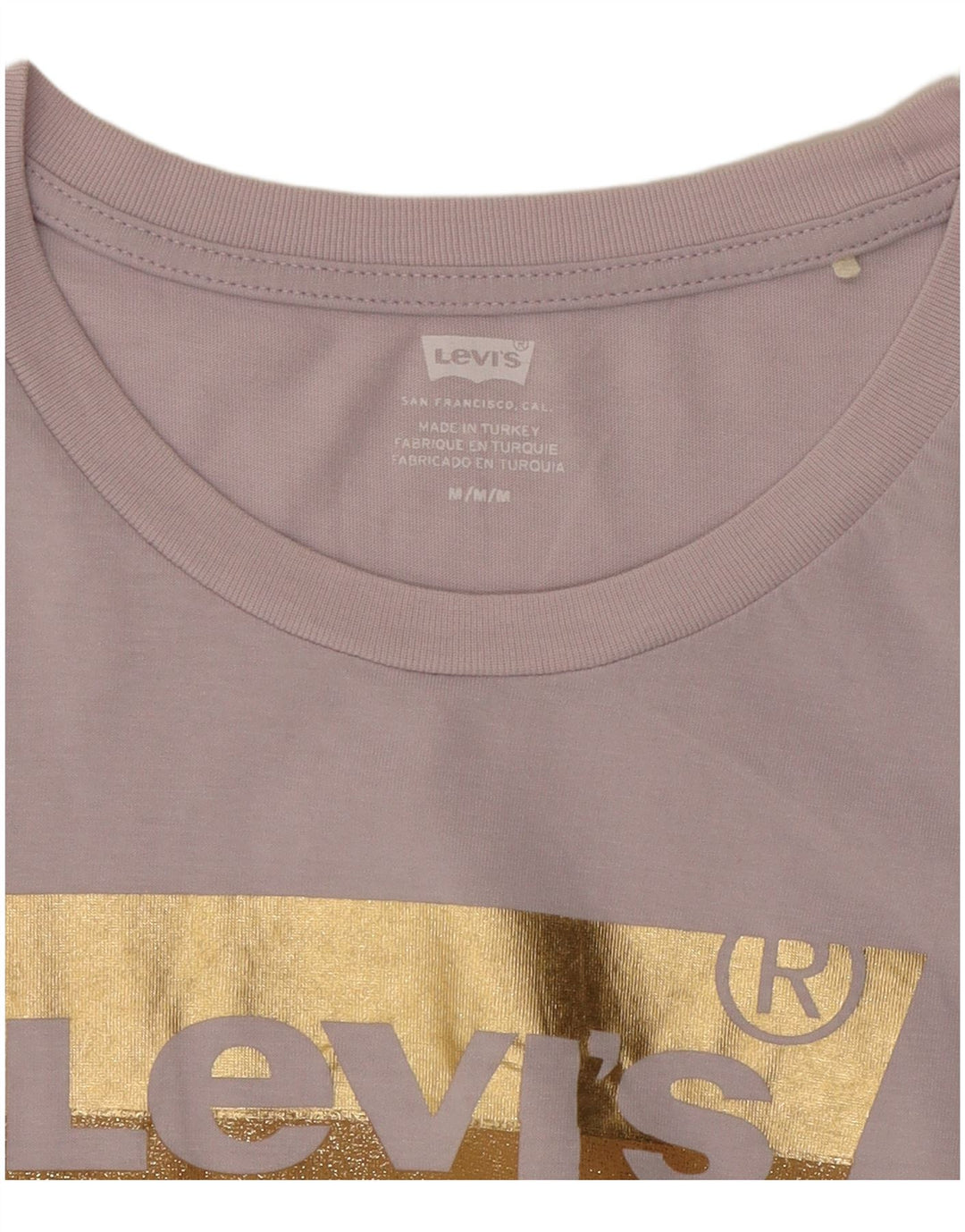 LEVI'S Womens Graphic T-Shirt Top UK 12 Medium Purple