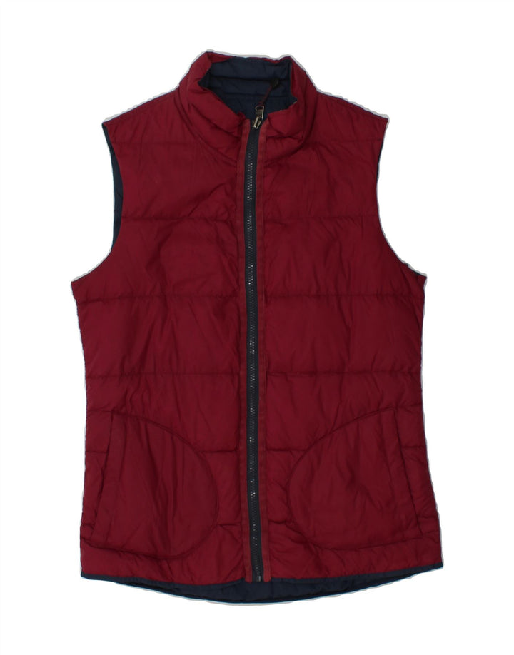 FAT FACE Womens Reversible Padded Gilet UK 12 Medium Pink Polyester Vintage Fat Face and Second-Hand Fat Face from Messina Hembry 