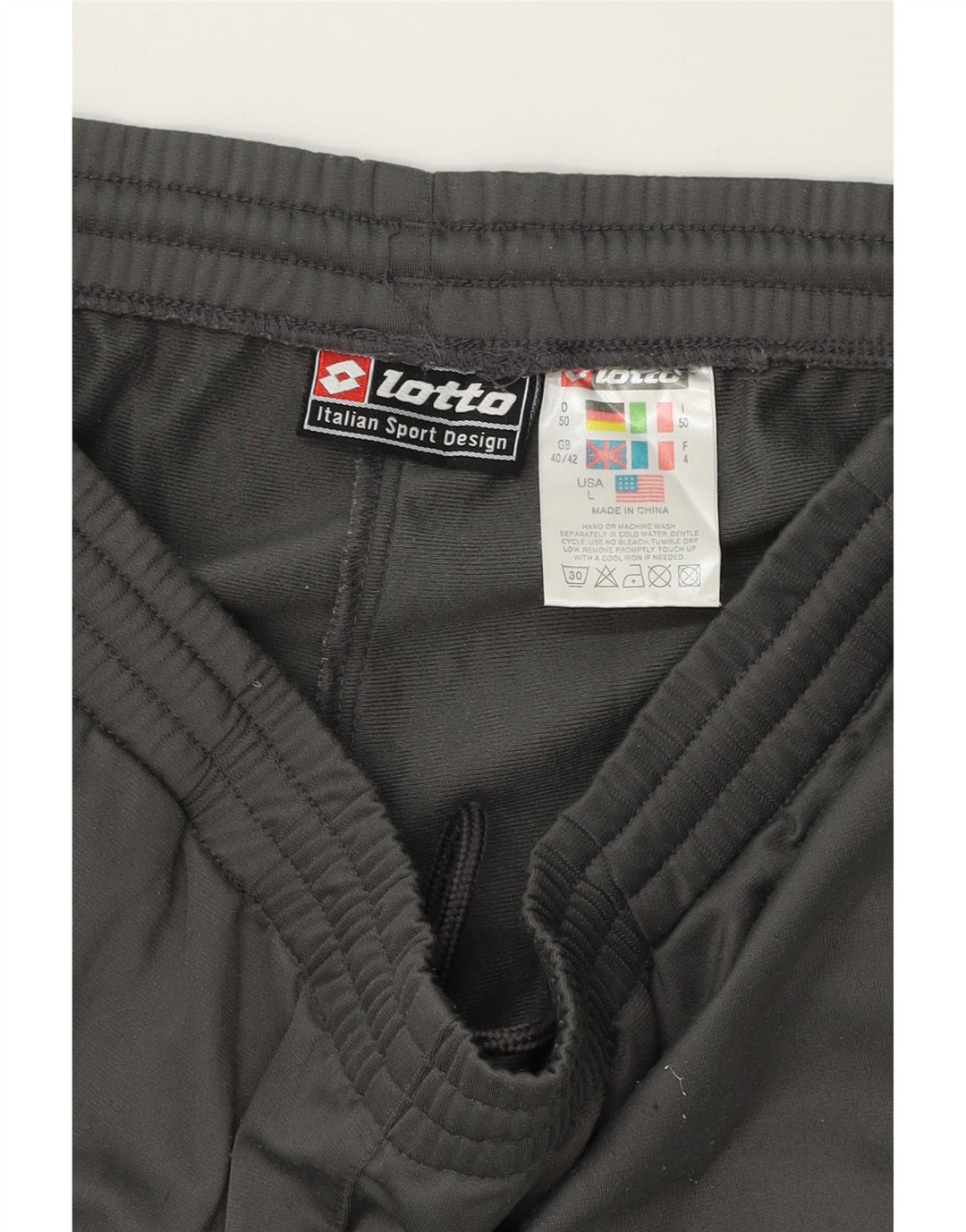 LOTTO Mens Tracksuit Trousers UK 40/42 Medium  Grey Polyester Vintage Lotto and Second-Hand Lotto from Messina Hembry 