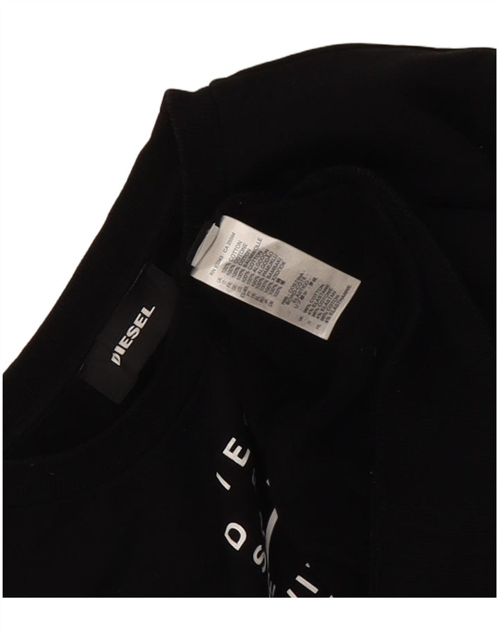 Felpa grafica da uomo Diesel Maglione medio nero