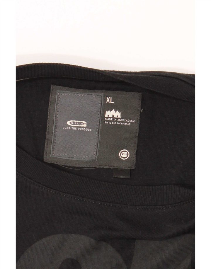 G-Star Herren Graphic Top Langarm XL Schwarz