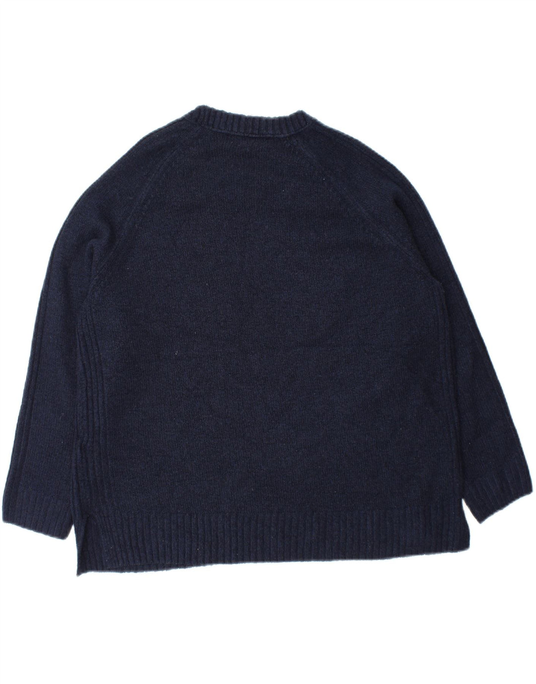 MARKS & SPENCER Womens Crew Neck Jumper Sweater UK 16 Large Navy Blue Vintage Marks & Spencer and Second-Hand Marks & Spencer from Messina Hembry 