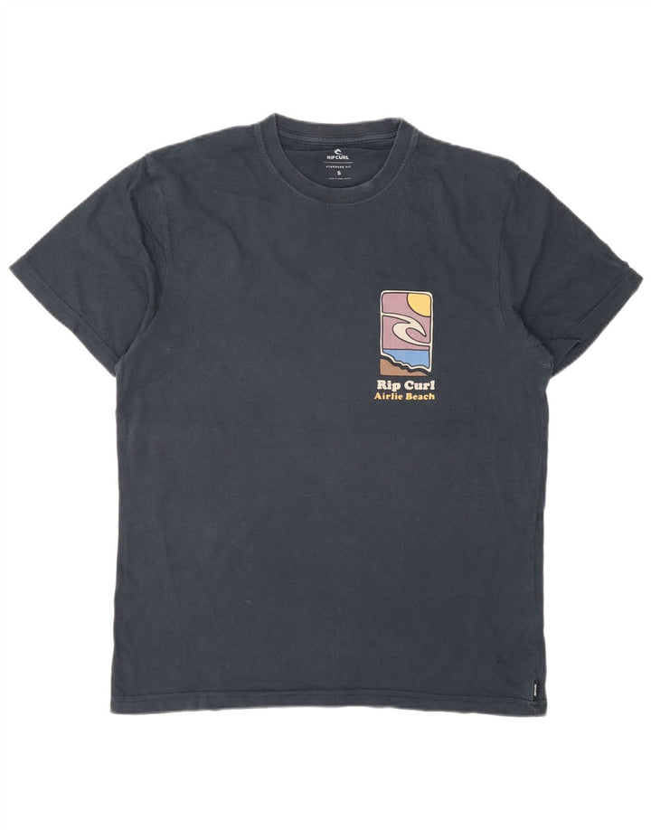 Rip Curl Mens Standard Fit Graphic T-Shirt Top Small Navy Blue Beach