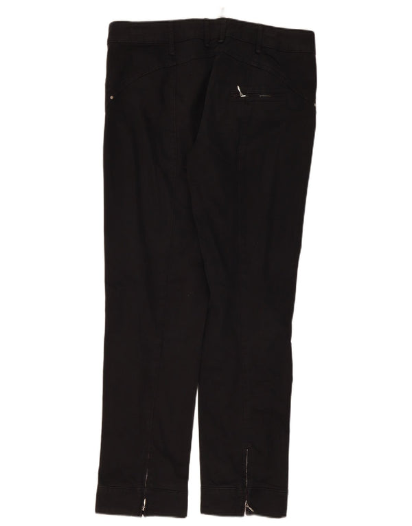 Pantaloni Casual Dritti Donna Trussardi IT 46 Large W34 L30 Cotone Nero