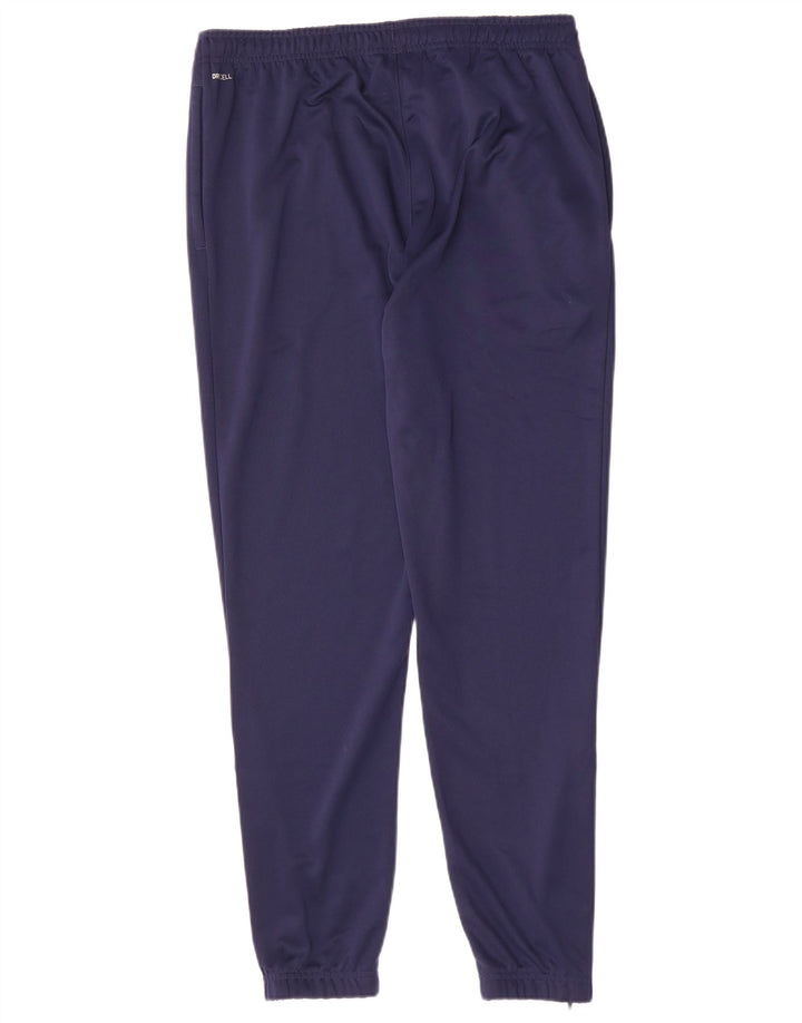 PUMA Mens Tracksuit Trousers Joggers Large  Navy Blue Polyester