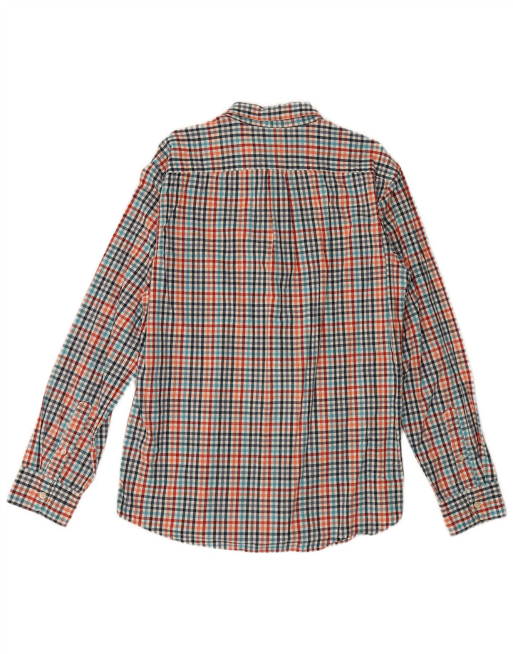Gap Mens Slim Fit Shirt Large Multicoloured Gingham Cotton