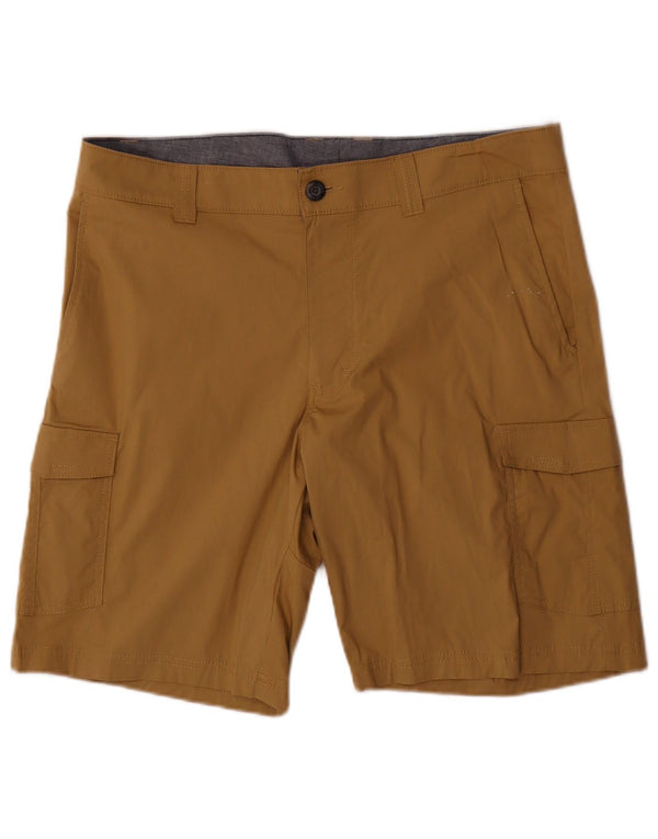 Columbia Mens Active Cargo Shorts W34 Large Brown Cotton