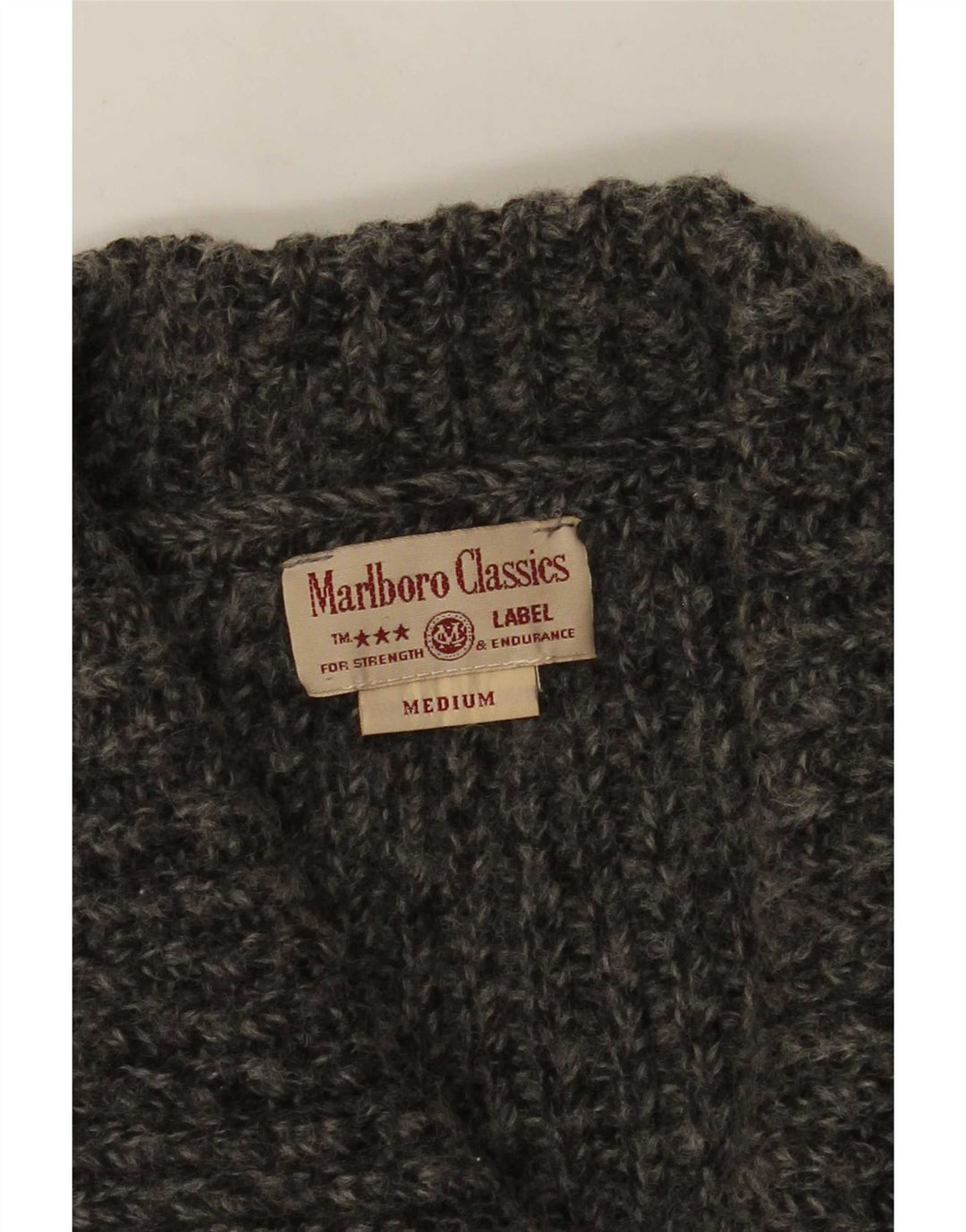 Marlboro Classics Pull cardigan court pour femme UK 14 Gris moyen moucheté