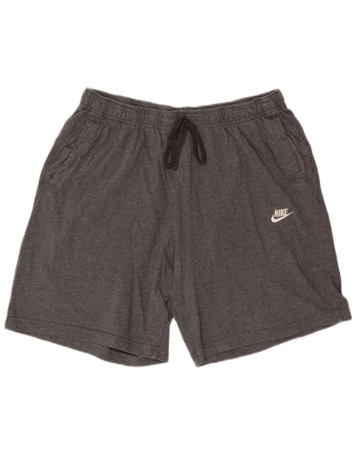 Nike Mens Sport Shorts XL Grey Flecked Cotton