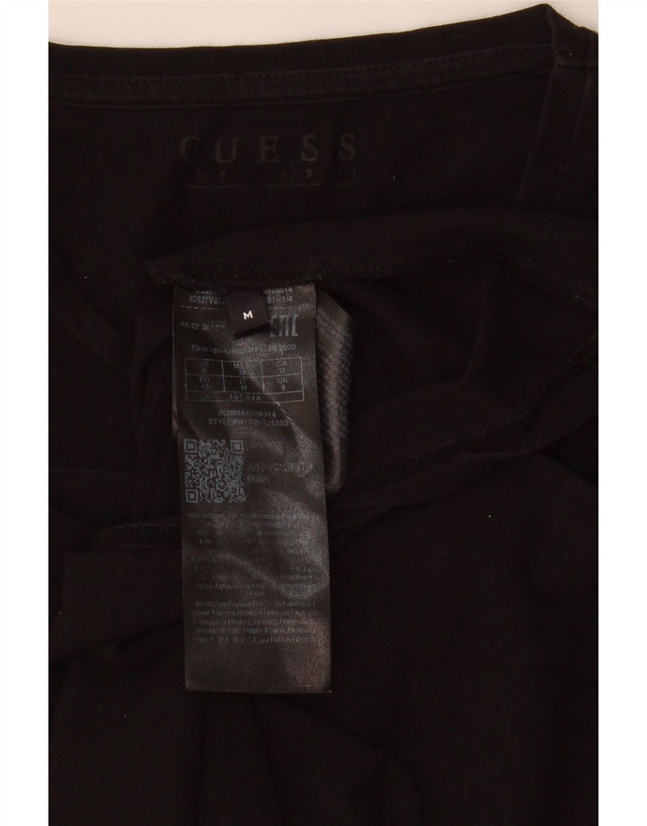 Guess Womens Graphic T-Shirt Top UK 8 Small Black