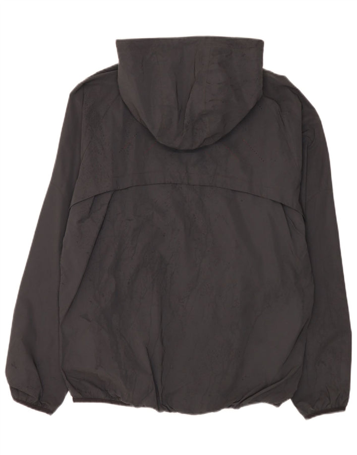 Ellesse Veste de pluie à capuche pour homme UK 38 Gris moyen Polyamide