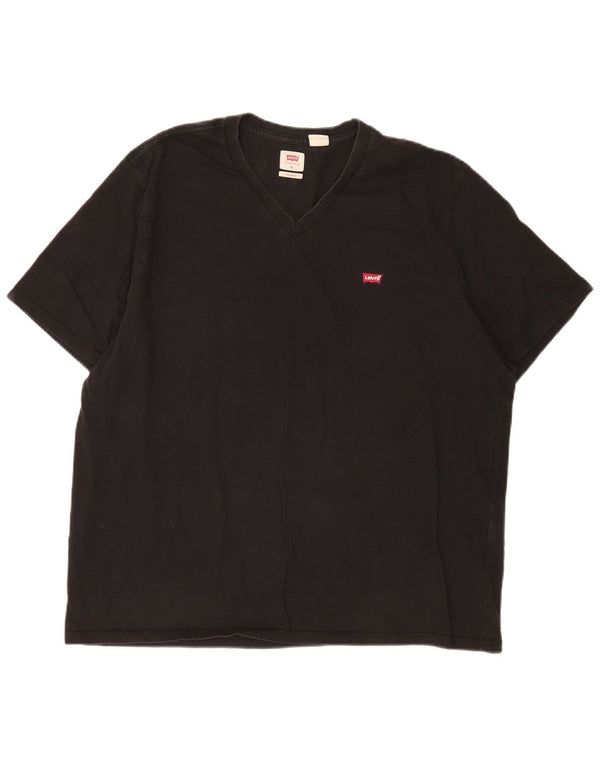 Levi's Mens Standard Fit T-Shirt Top XL Black Cotton