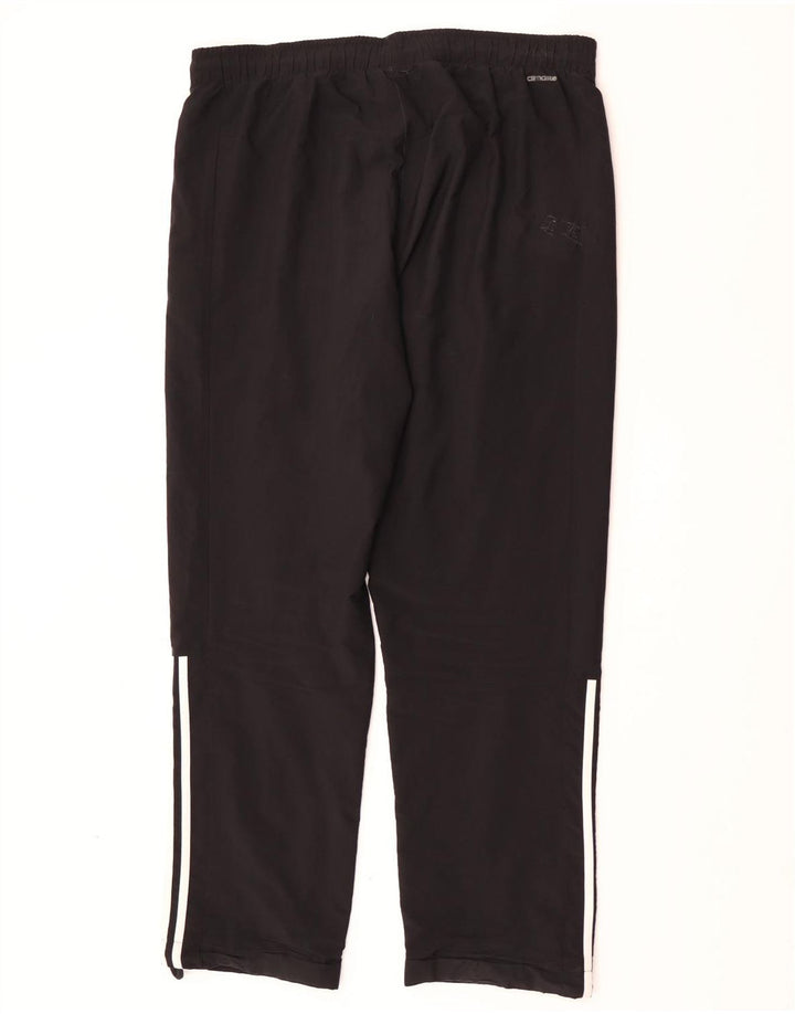 Pantaloni da tuta Adidas Climalite da uomo grandi in poliestere nero