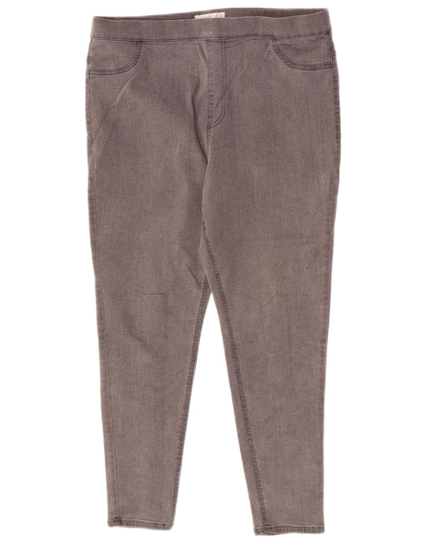 Женские короткие джеггинсы Marks & Spencer UK 16, большие W34 L25, серые, хлопковые