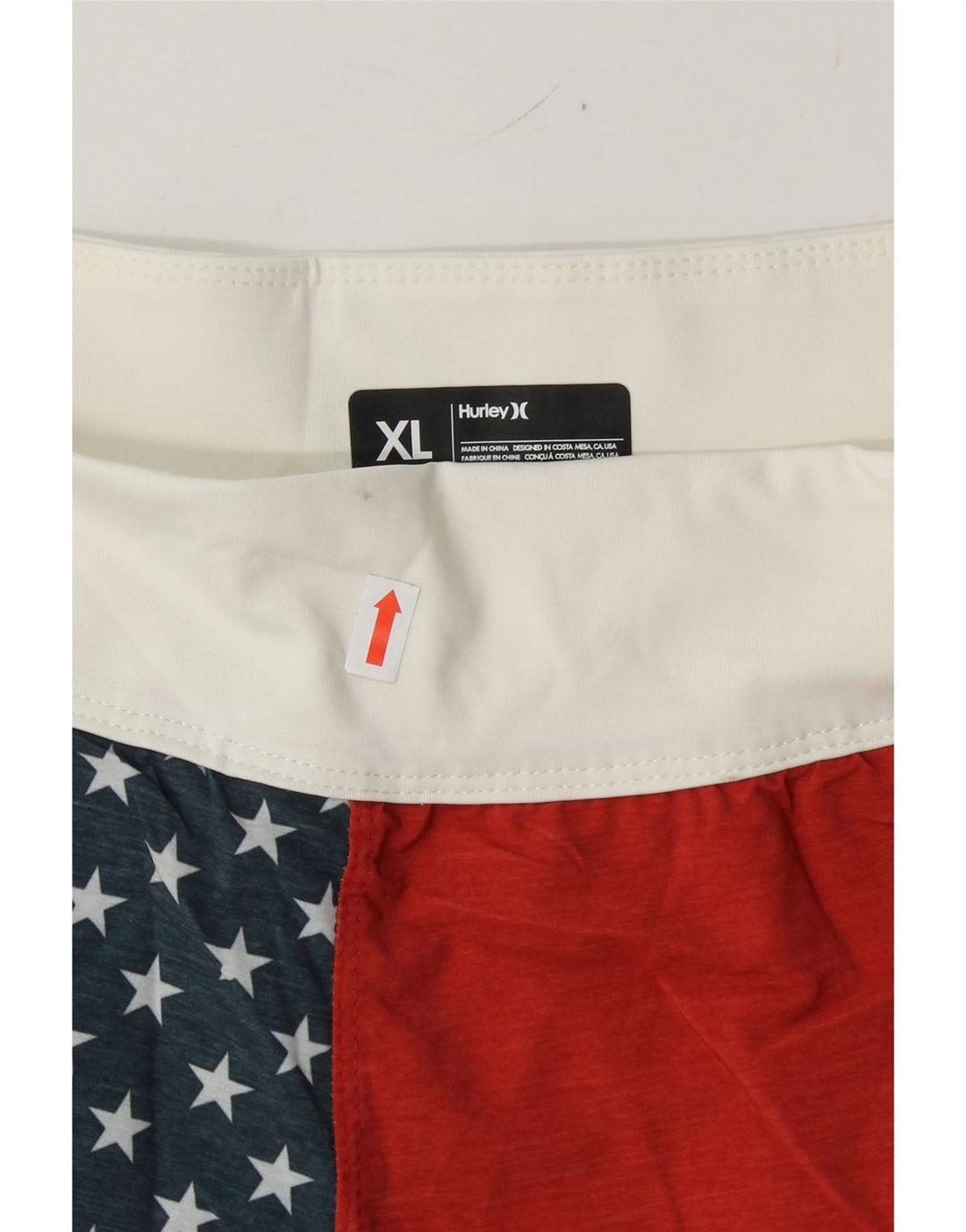 HURLEY Womens Swimwear UK 18 XL  Red Colourblock Polyester Vintage Hurley and Second-Hand Hurley from Messina Hembry 