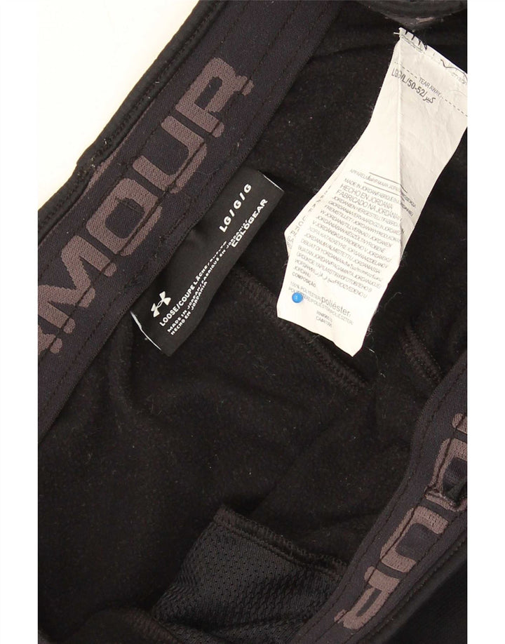 Pantaloni da tuta da uomo Under Armour Cold Gear grandi in poliestere nero