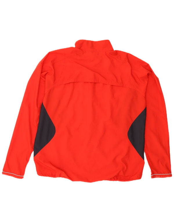 Nike Damen-Trainingsanzug-Oberjacke UK 18/20 2XL Roter Farbblock