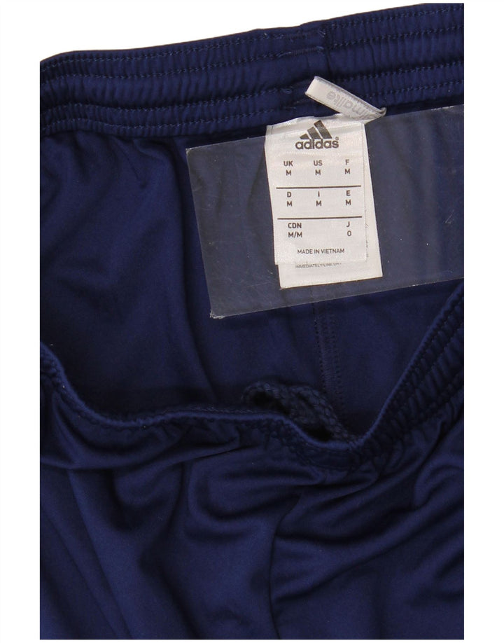 Pantaloncini sportivi Adidas Climalite da uomo medi in poliestere blu navy