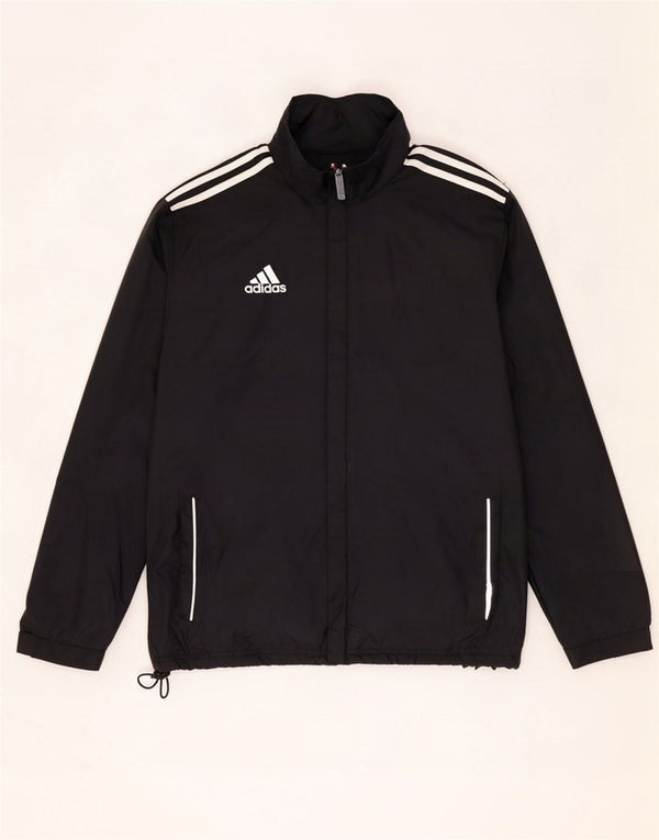 Ανδρική αθλητική φόρμα Adidas με κουκούλα Top Jacket UK 40/42 Medium Black Polyester