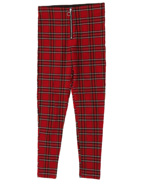 Pantaloni skinny casual pentru femei Zara Medium L28 L26 Red Carid