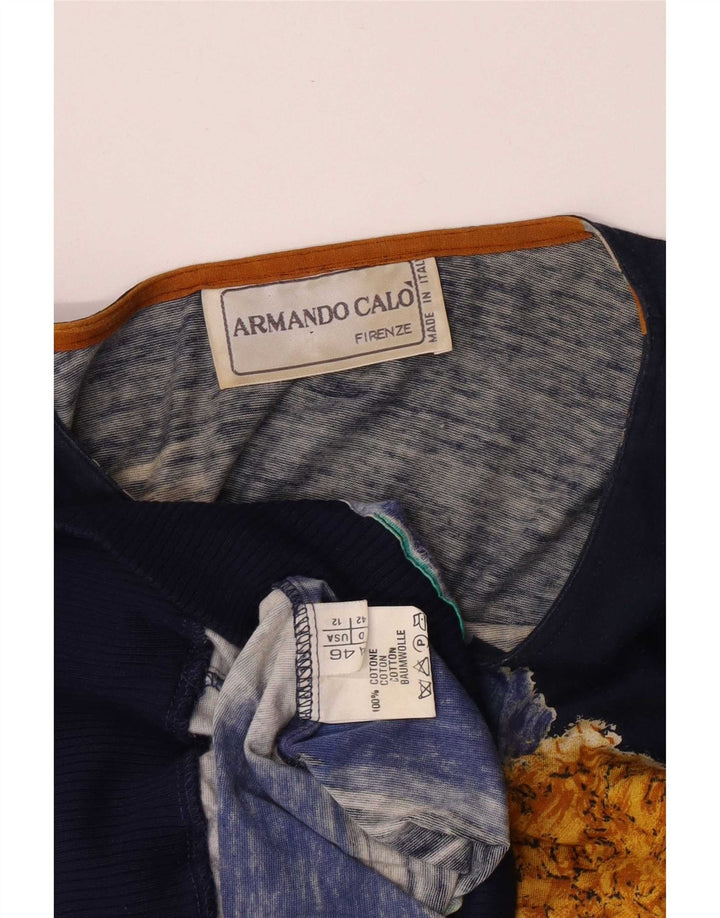 Γυναικεία Abstract Pattern Μπλούζα Armando Calo Top IT 46 Large Navy Blue