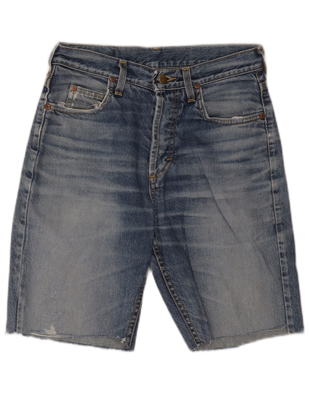 Pantaloncini Lee da uomo in denim invecchiato Chicago W30 cotone blu medio