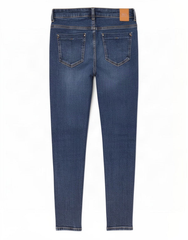Женские джинсы скинни Zara EU 40 Medium W30 L28 Синие, хлопок