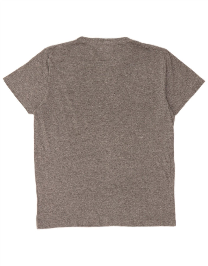 Jack & Jones Mens Graphic T-Shirt Top Large Grey