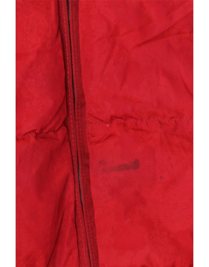 ZARA Mens Padded Jacket UK 40 Large Red Polyester