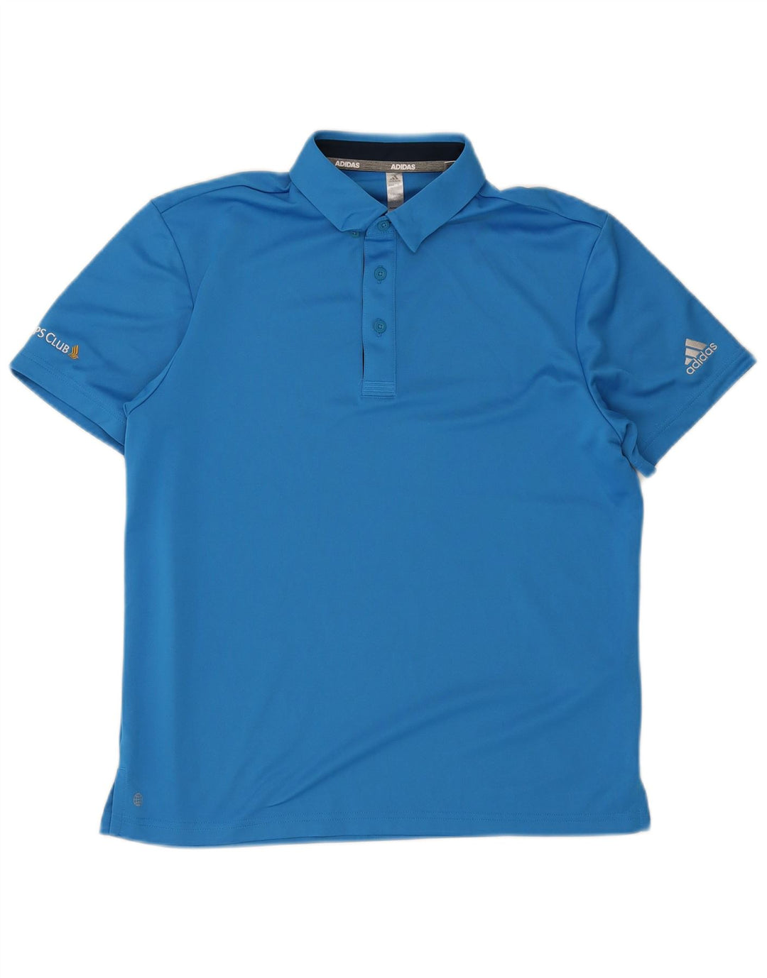 Polo Adidas da uomo grande in poliestere blu