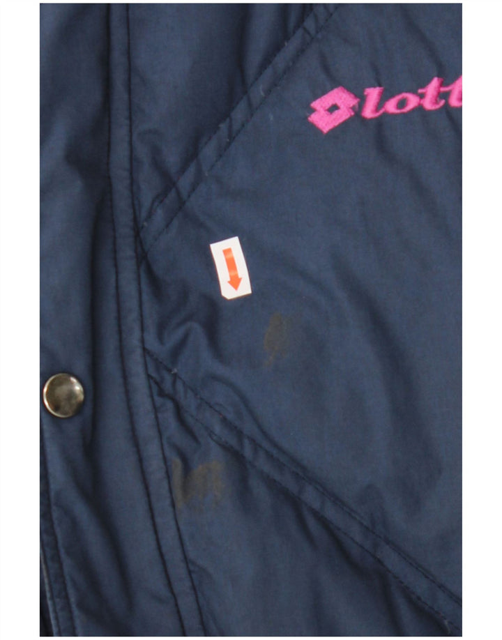 Giacca imbottita reversibile da uomo Lotto UK 36 Small Poliestere blu navy