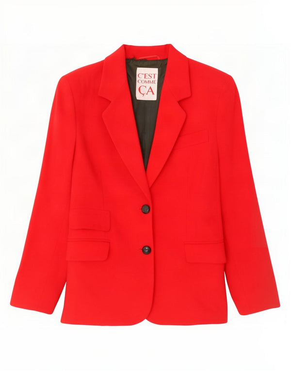 Sacou blazer pentru femei C'est Comme cu 2 nasturi UK 14 Medium Red