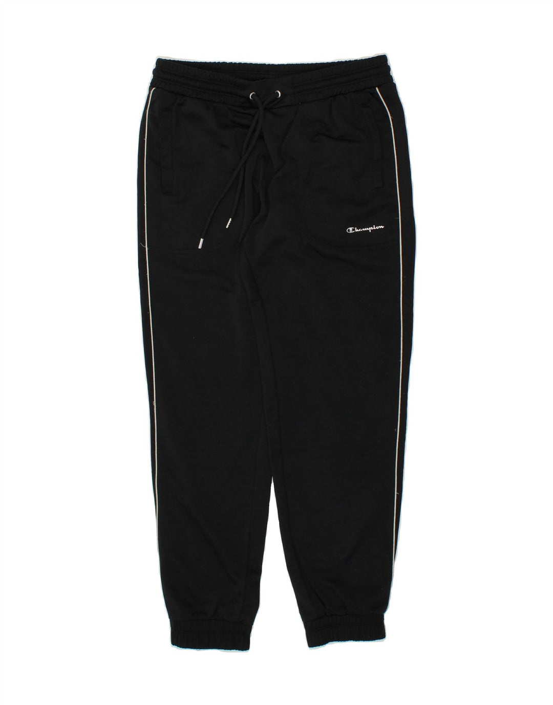 CHAMPION Womens Tracksuit Trousers Joggers UK 16 Large  Black Polyester Vintage Champion and Second-Hand Champion from Messina Hembry 