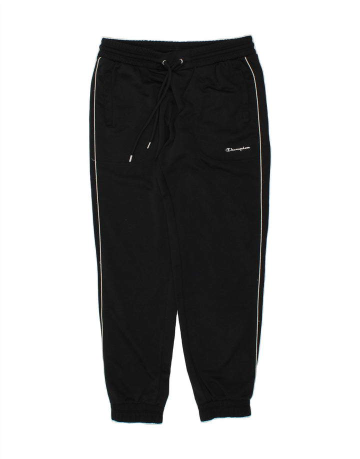 CHAMPION Womens Tracksuit Trousers Joggers UK 16 Large  Black Polyester Vintage Champion and Second-Hand Champion from Messina Hembry 