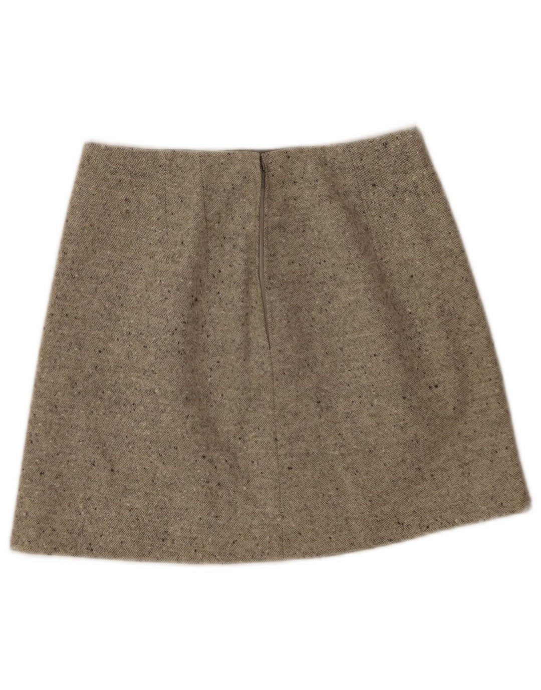 Vintage Damen Minirock W26 Klein Beige meliert
