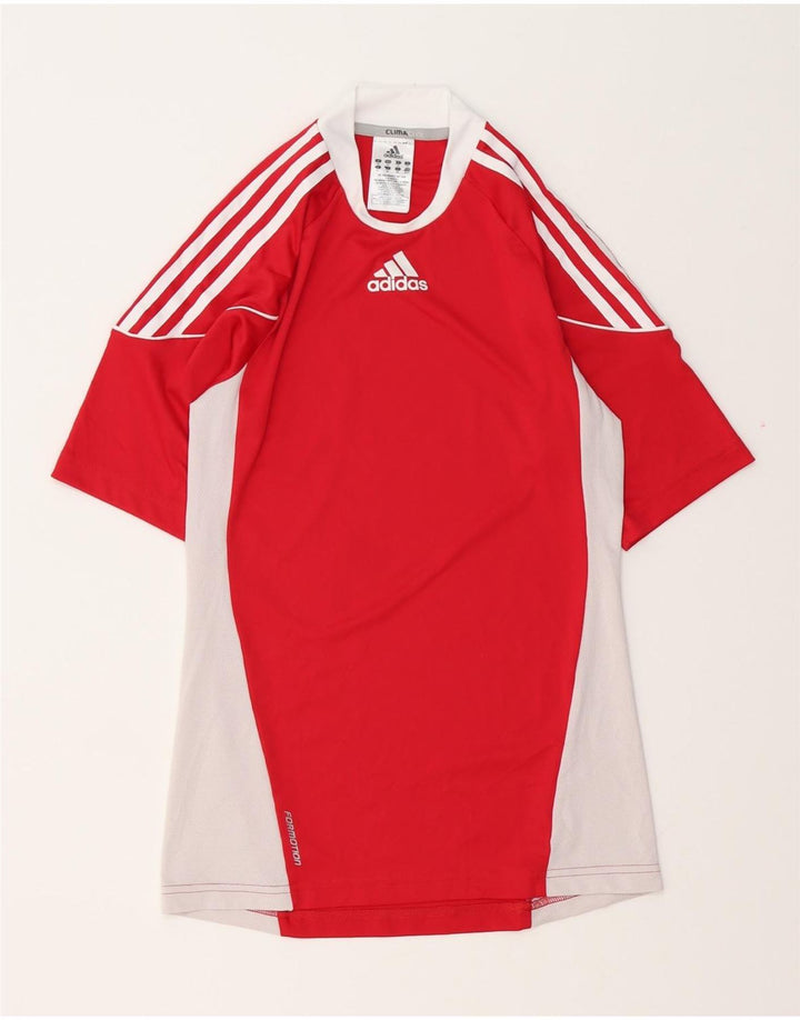 Adidas Mens Climacool T-Shirt Top XS Red Colourblock Polyester