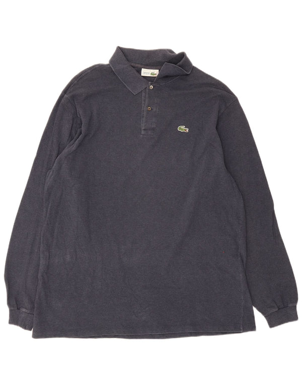 Lacoste Langærmet Polo Shirt til mænd Størrelse 8 3XL Marineblå Bomuld