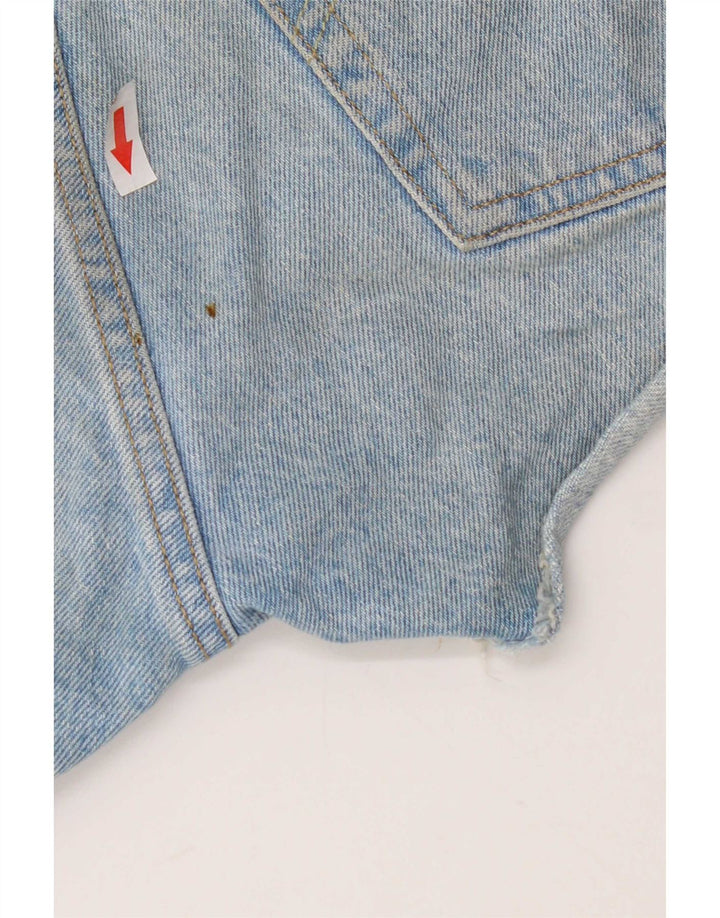 Pantaloncini Levi's da donna 501 in denim invecchiato W26 piccolo cotone blu