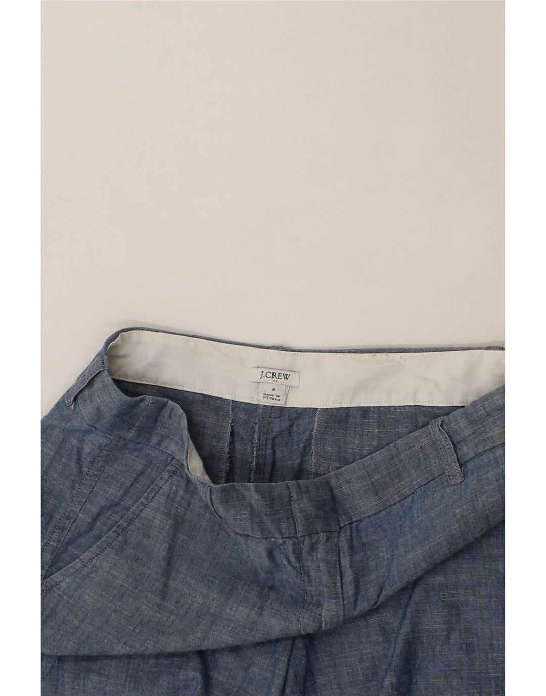 J. CREW Womens Chino Shorts US 6 Medium W34 Blue Vintage J. Crew and Second-Hand J. Crew from Messina Hembry 