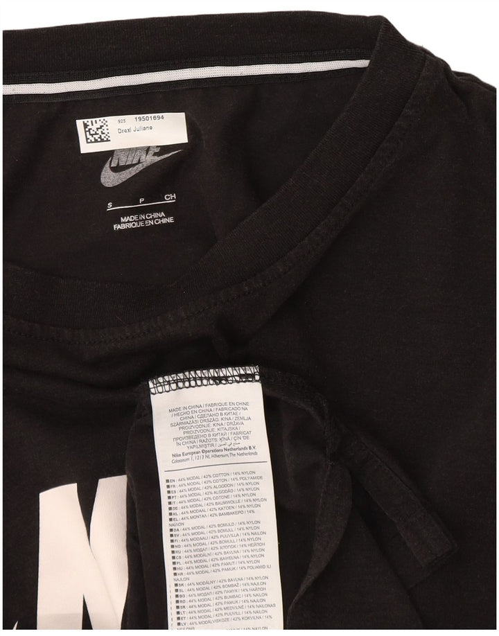 Nike Mens Graphic T-Shirt Top Small Black Modal