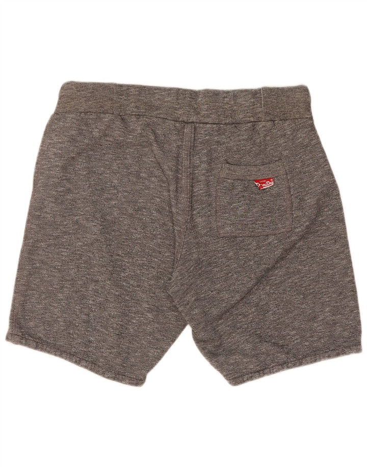 Superdry Mens Graphic Sport Shorts Medium  Grey Cotton