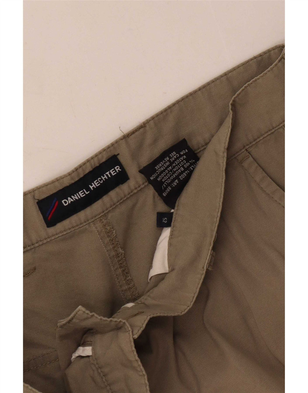 Daniel Hechter Mens Cargo Shorts EU 52 XL W34 Beige Cotton