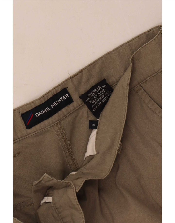 Daniel Hechter Mens Cargo Shorts EU 52 XL W34 Beige Cotton